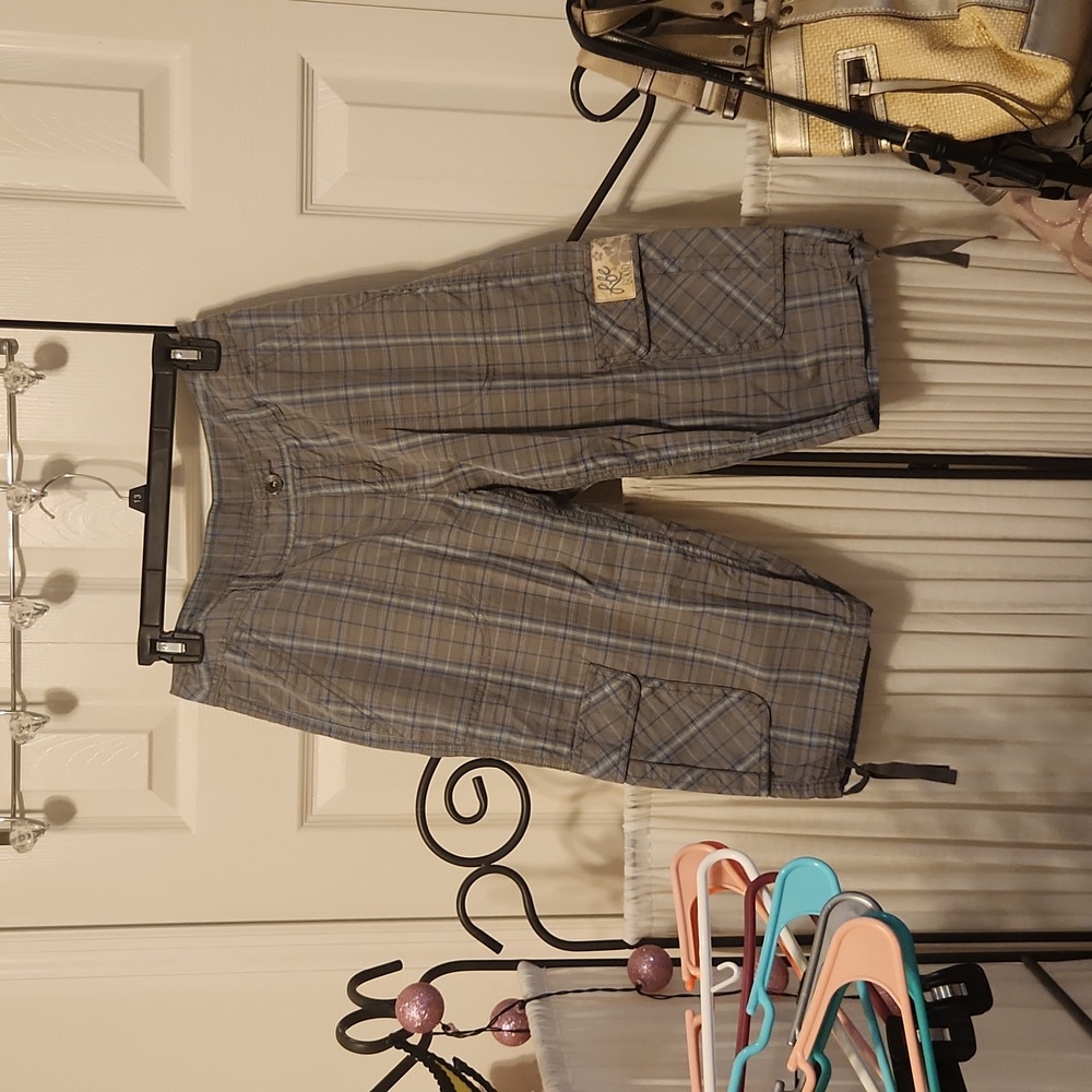 Life is good plaid shorts